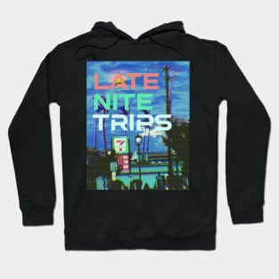 late nite trips color logo Hoodie